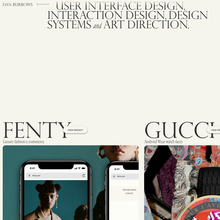 Dan Burrows portfolio website