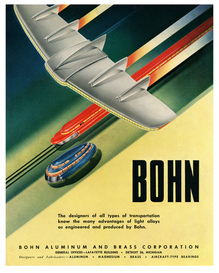 Ads for Bohn Aluminum and Brass Corp, 1945–48