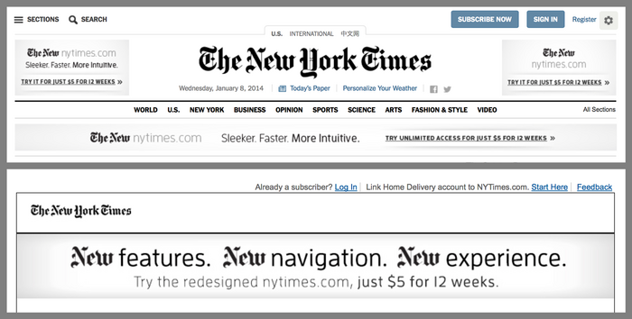 NYTimes.com Redesign Announcement 7
