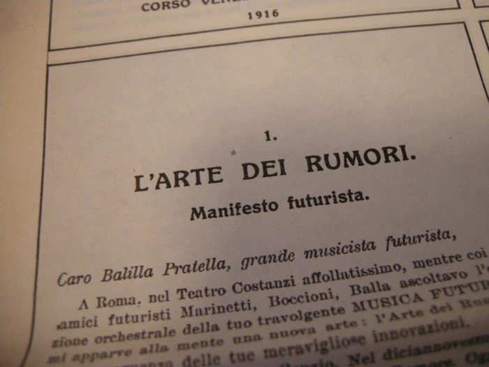 L’Arte dei rumori (The art of noises) 4