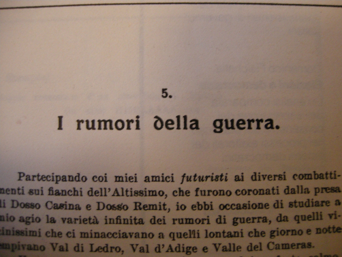 L’Arte dei rumori (The art of noises) 7