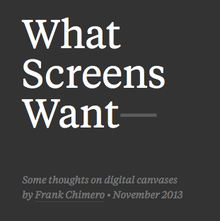 <cite>What Screens Want</cite> webpage