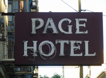 Page Hotel neon sign, <span>San Francisco</span>
