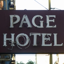 Page Hotel neon sign, <span>San Francisco</span>