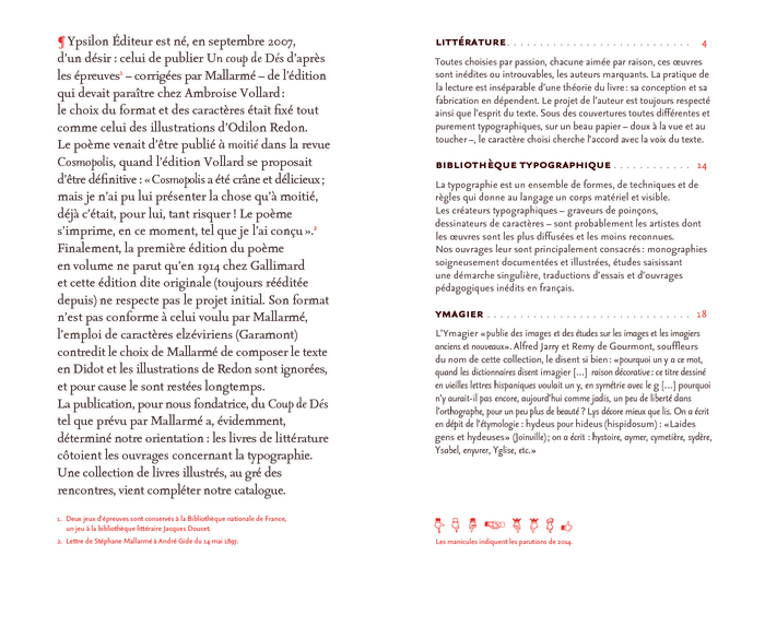 Ypsilon Éditeur Preview 2014 2