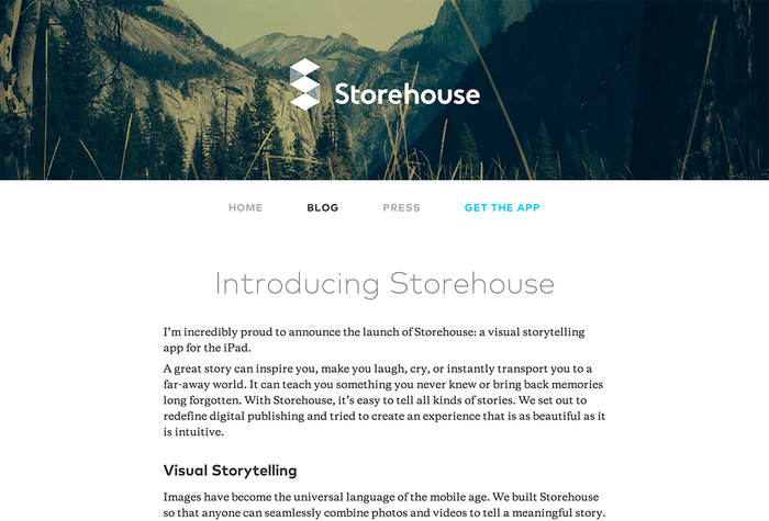 Storehouse app and website 8