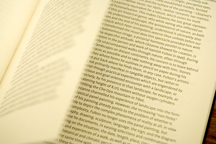Mindscape. Hamish Fulton, Jürgen Partenheimer