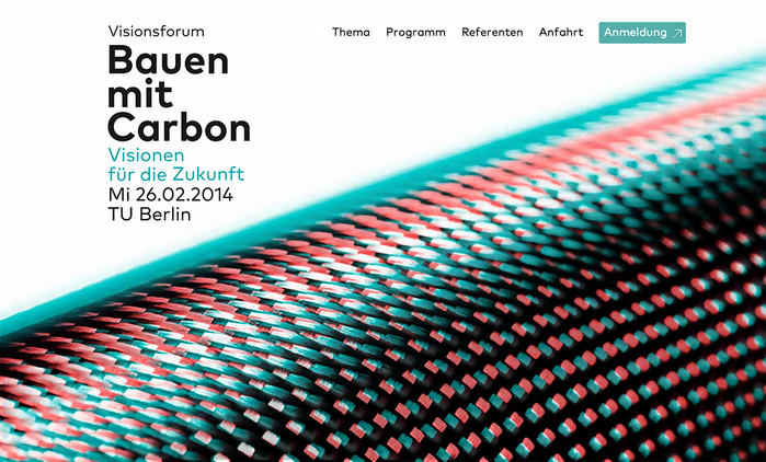 Bauen mit Carbon (Building with Carbon) Conference 1