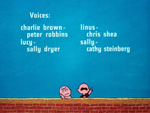 <cite>It’s the Great Pumpkin, Charlie Brown</cite> end credits