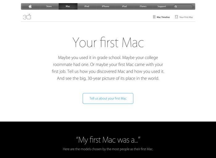 Thirty Years of Mac website 4