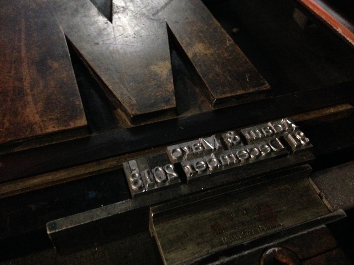 “Mr and Mr” letterpress print 1