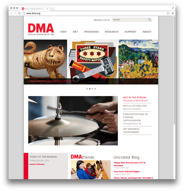 Dallas Museum of Art website 1