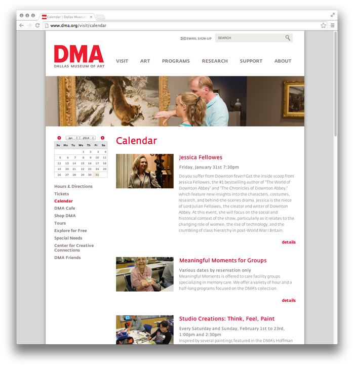 Dallas Museum of Art website 2