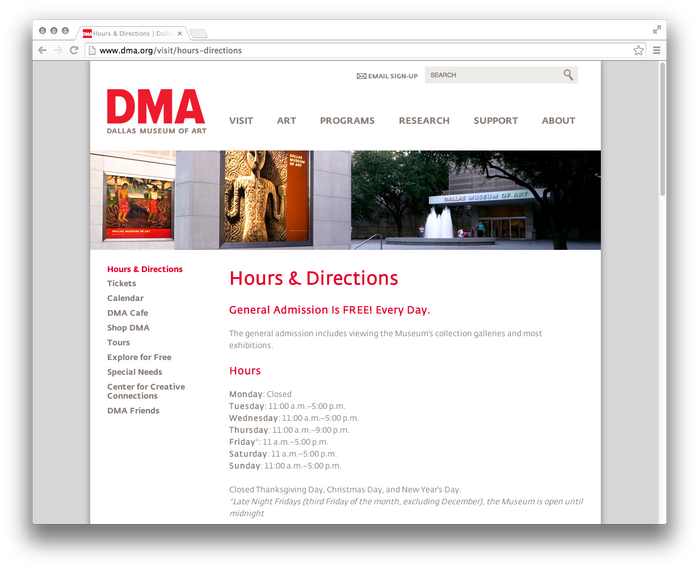 Dallas Museum of Art website 5