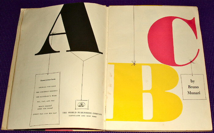 Bruno Munari’s ABC, first edition and Chronicle Books edition 5