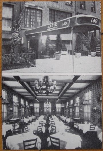 &ldquo;This is a postcard showing &lsquo;The Original Mario Restaurant, 140 West 13th Street, New York City, NY.&rsquo; Divided back, postally-used in 1946, postmarked New York, NY&rdquo;