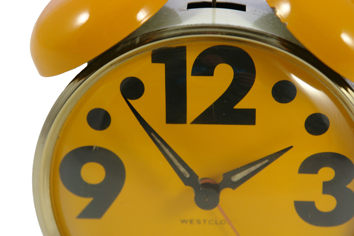 Vintage 1970s twin bell Westclox alarm clocks 2