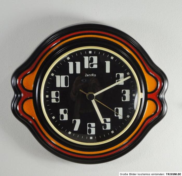 Vintage ceramic ZentRa wall clocks 3