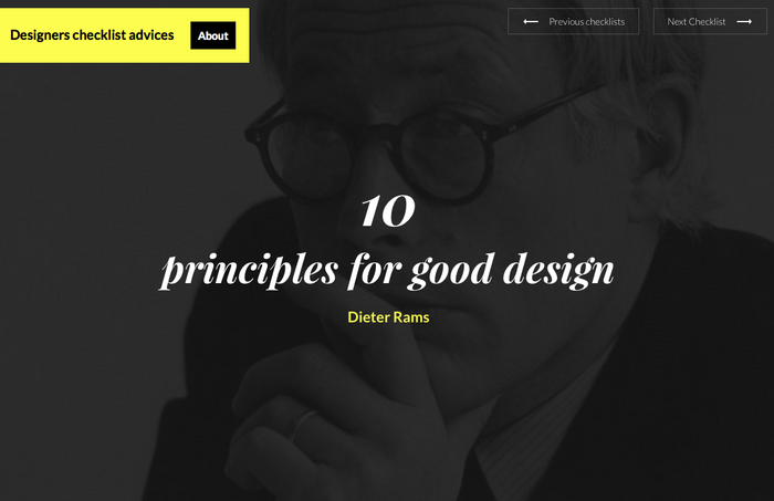 Designers checklists advices 1