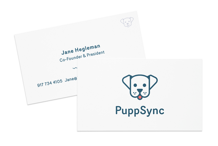 Router in use in the identity programme for a pet service company, design by Karen Messing
