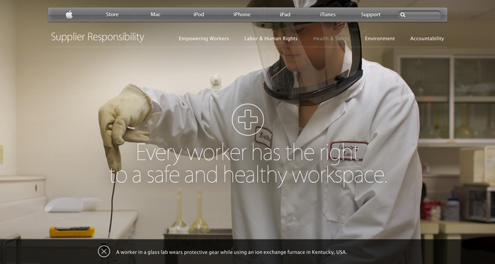 Apple Supplier Responsibility Website 1