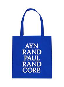 Ayn Rand Paul Rand Corp. tote bag