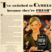 Camel ad: “I’ve switched to Camels because they’re fresh”