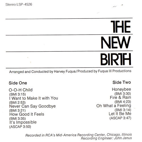 The New Birth – Ain’t No Big Thing, But It’s Growing album art 2