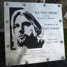Kurt Cobain Landing memorial plaque