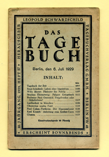 <cite>Das Tage-Buch</cite> by Leopold Schwarzschild (ed.)