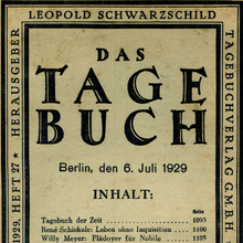 <cite>Das Tage-Buch</cite> by Leopold Schwarzschild (ed.)
