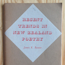 <cite>Recent Trends in New Zealand Poetry</cite>
