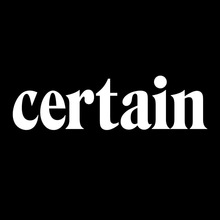 <cite>Certain Magazine</cite> logo