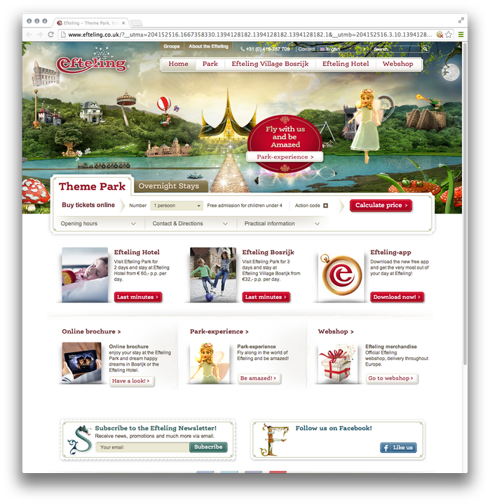 Efteling website 1