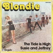 Blondie – “The Tide is High” / “Susie and Jeffrey” French single cover