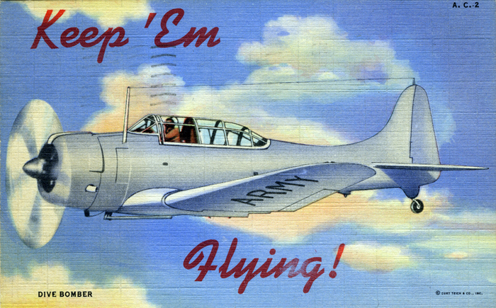 “Keep ’Em Flying” US Air Corps postcards 3