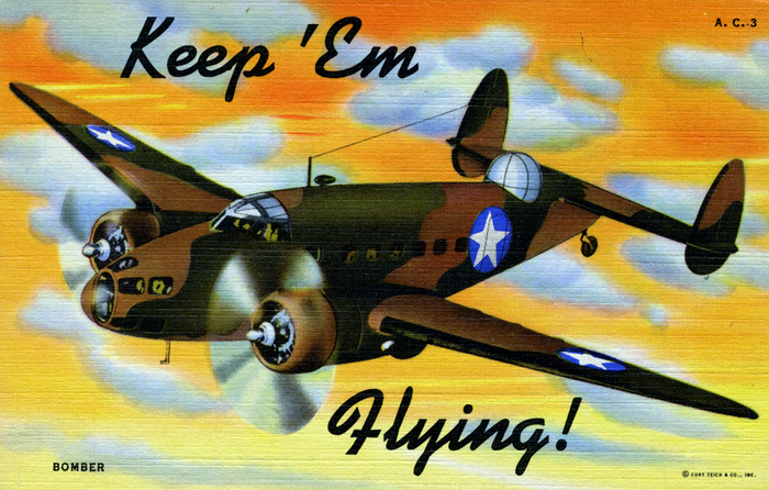 “Keep ’Em Flying” US Air Corps postcards 6