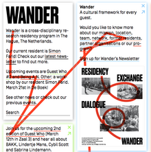 Wander website