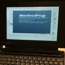 RoboFog on a PowerBook 180