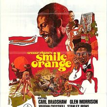 <cite>Smile Orange</cite> movie poster, titles, album art