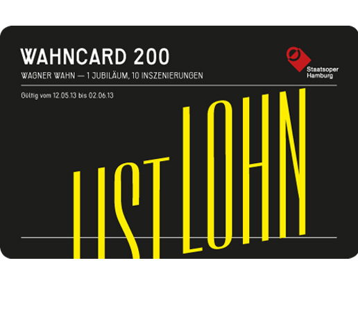 The “Wahncard 200” is a tongue-in-cheek allusion to BahnCard 100, Deutsche Bahn’s bonus card for frequent train travellers.