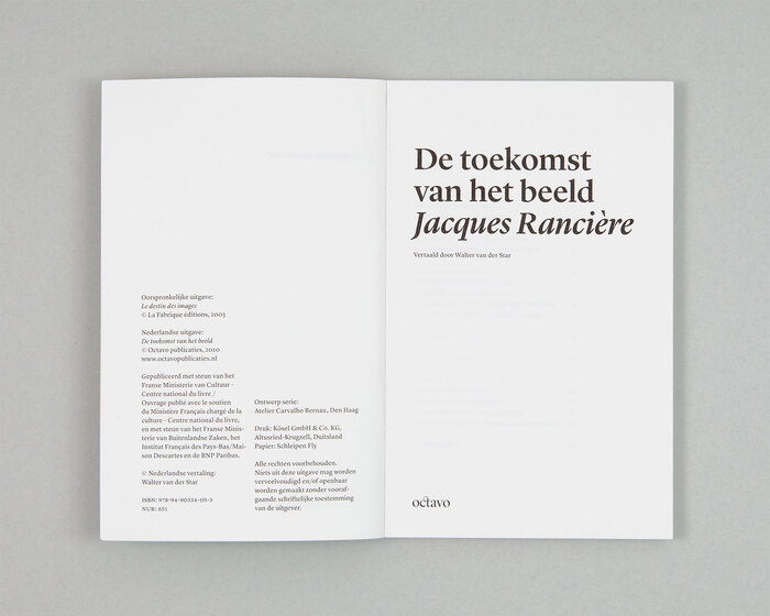 Octavo publicaties, main collection 1