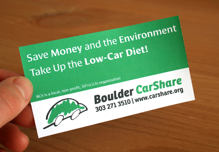 Boulder CarShare promotion 1