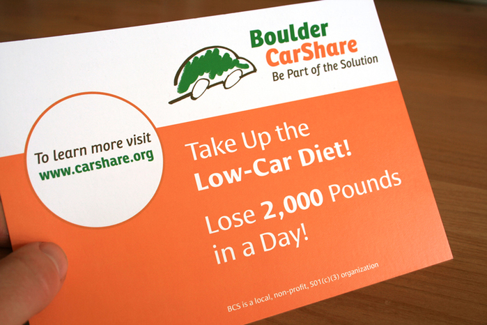 Boulder CarShare promotion 2