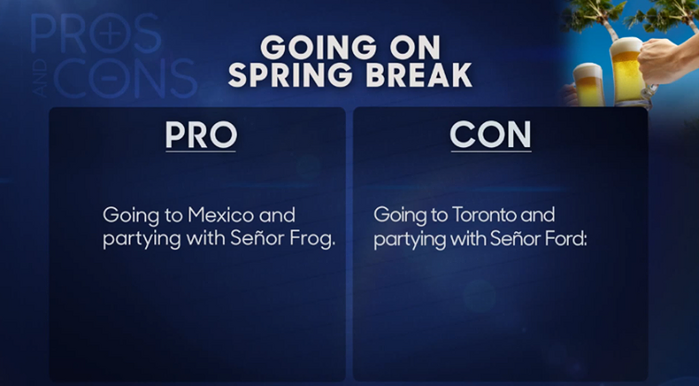 Sharp Sans also shows up in the graphics for the Tonight Show's first half-hour comedy sketches. Notice the uppercase 'R' with its Avant Garde influence.