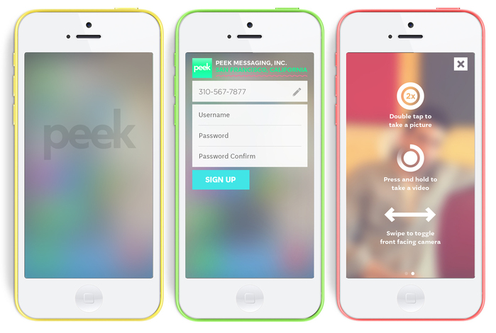 Peek Messaging app 1