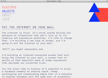 Electric Objects website