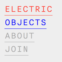 Electric Objects website