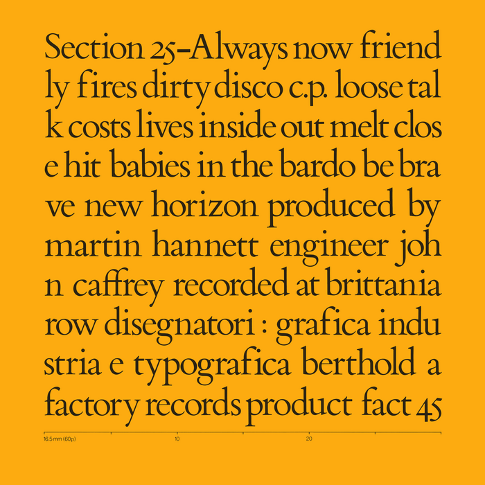 Section 25 – Always now album art