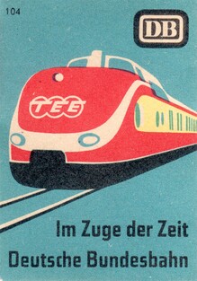 Deutsche Bundesbahn matchbox labels (c. 1957)